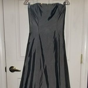 light grey gown